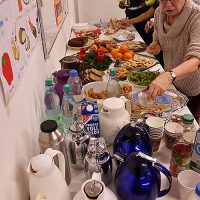 Adventliches Kaffeetrinken